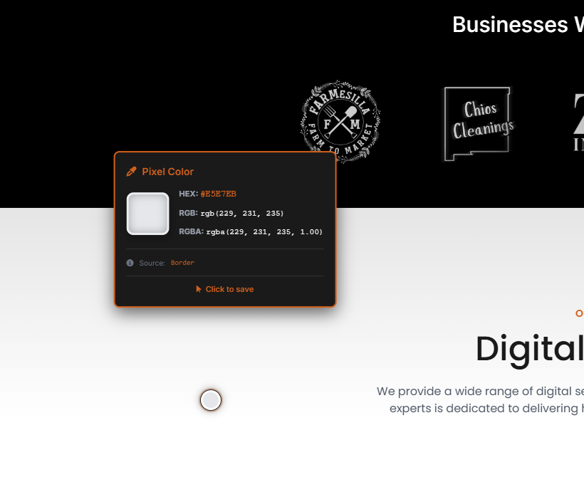 ColorPick tool in action