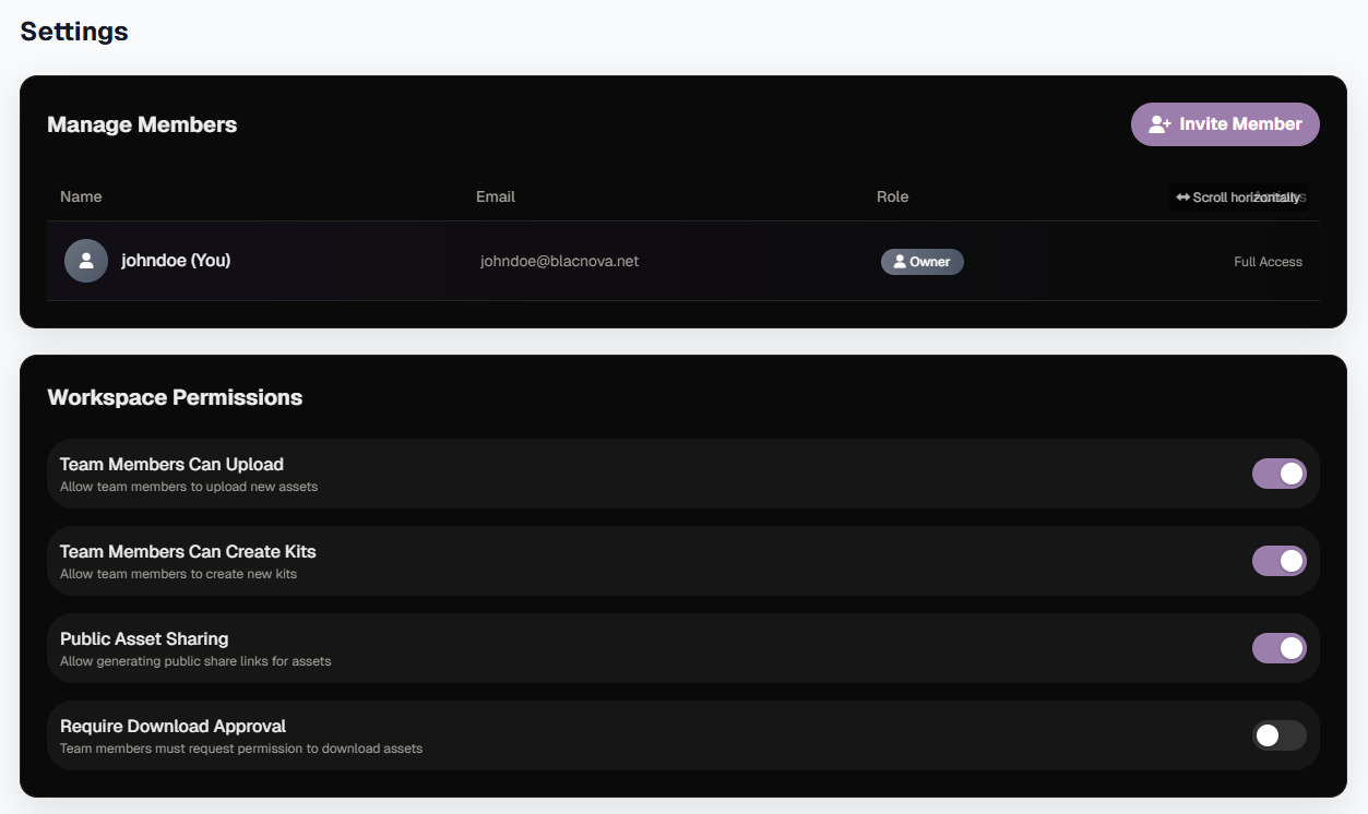 Team Spaces and Permissions